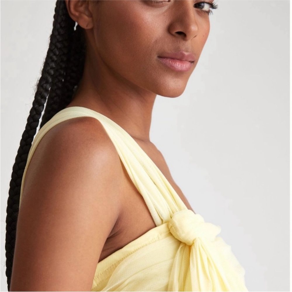 Maeve Light Yellow Crop Top - Picture 3 of 3